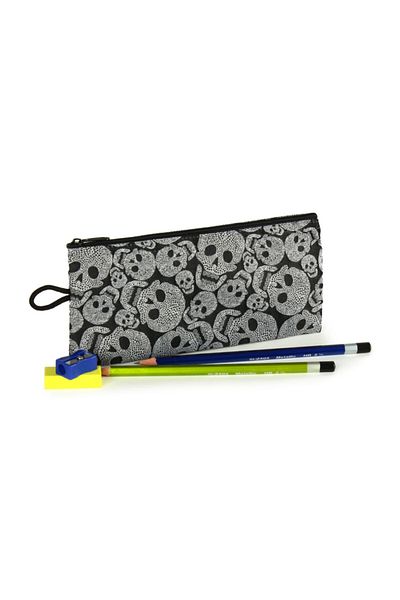 No Muffin For You 100% Woven Fabric Pen Holder - Pencil Case (9cm X 18,5cm)