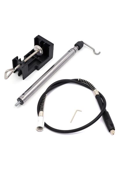 Depolife Dremel Benzeri Mini Taşlama Makinası Için Masa Asma Aparatı Spiral U...