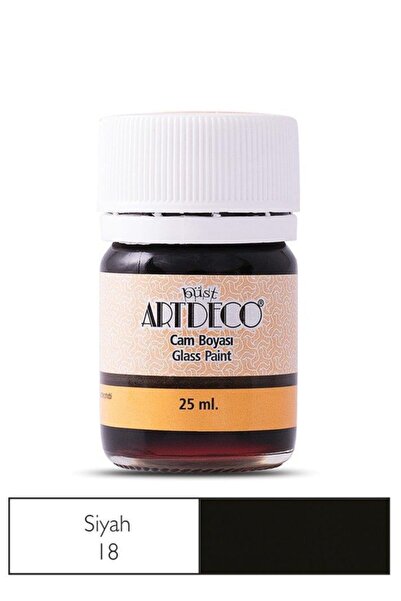 Artdeco Cam Boyası 25ml Siyah 18