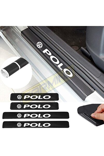 Carmind Vw Polo Karbon Kapı Eşiği Oto Sticker 4 Adet