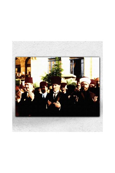 Dua Eden Atatürk Her Mekana Uygun Kanvas Tablo 60 X 90 cm