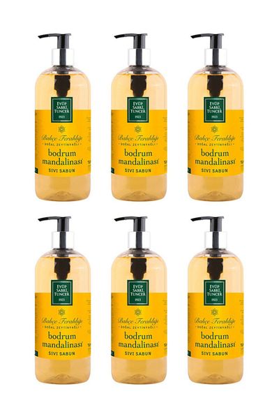 Eyüp Sabri Tuncer Bodrum Tangerine Liquid Soap 500ml x6 Pieces
