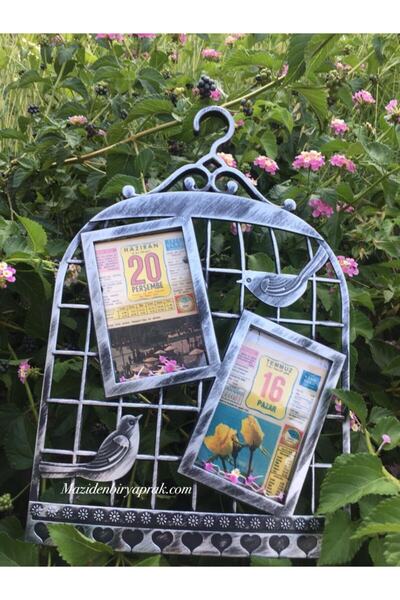 Mazin Orjinal Takvim Yaprağı Kafes Çerceve