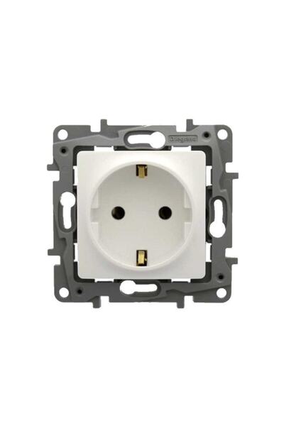 Legrand Salbei Topraklı Beyaz Çerçevesiz Priz 767114