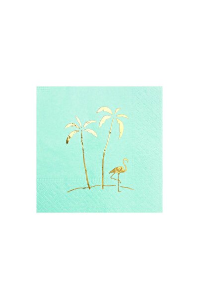 Story 24 سم 24 سم 1 طبقة من مناديل ورقية باللون الأزرق الفاتح مزينة بنقوش أشج...