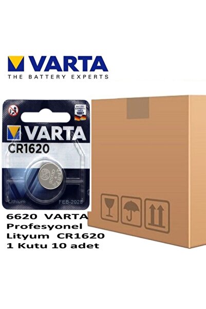 Varta Elektronik Cr 1620 Lityum 6620 10 Adet