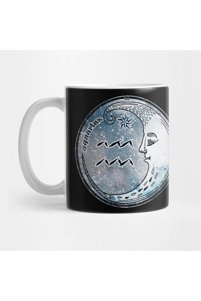 TatFast كوب Moon Sign Astrology Zodiac Symbol Stars And Crescent Moon