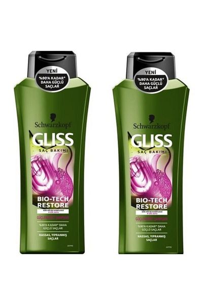 Gliss Bio Tech Restore 525 ml Shampoo - 2 Pieces