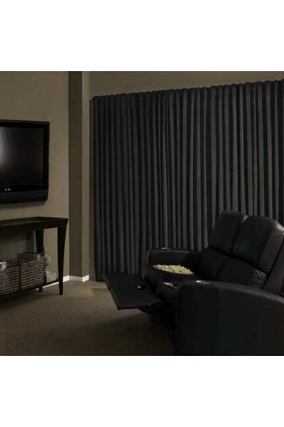 Brillant Gela Studio Blackout Blackout Curtain Plain Sewing Dark Gray