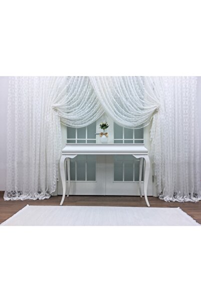 Esse Home Spor Desen Dantel Tül Ve Kruvaze Perde, 550x260, Kravuze, 1/4