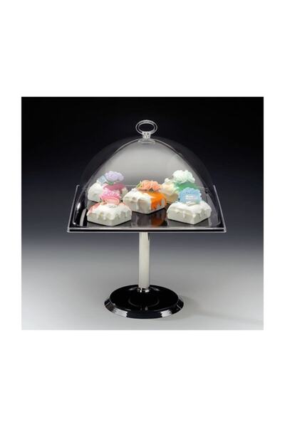 Zicco Melamine Bottom Fanus Cake Cookies Polycarbonate with Lid