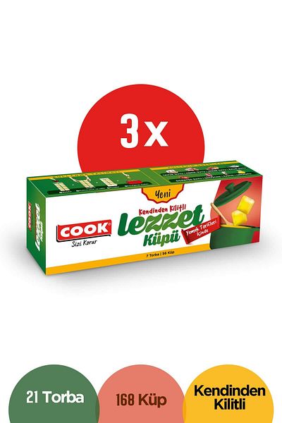 COOK Self Locking Flavor Cube 3 Pack