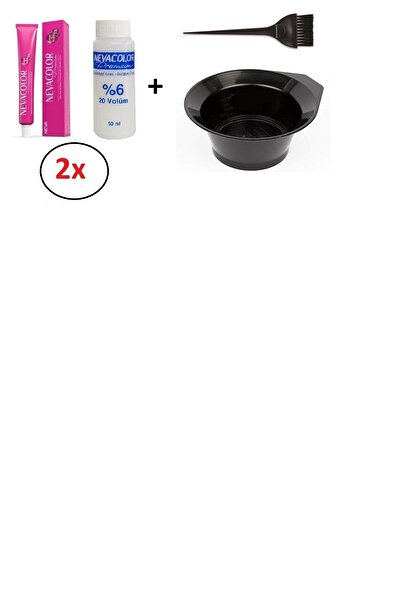 Neva Color Nevacolor Tüp Boya 5.7 Moka- 2 'li+nevacolor Oksidan 2'li+ Boyama ...
