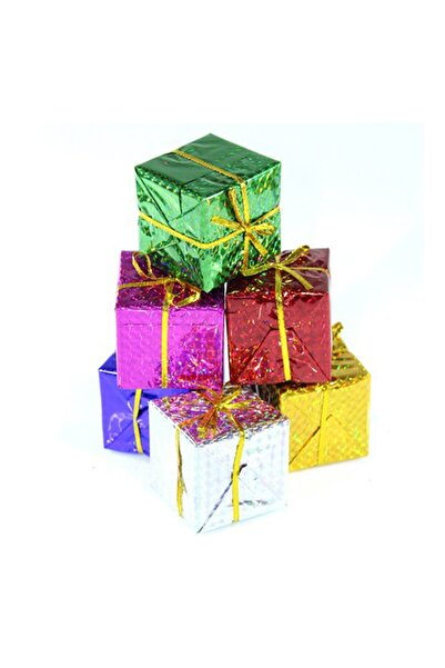 Happyland مجموعة هدايا زينة شجرة عيد الميلاد 6 سم - 6 قطع