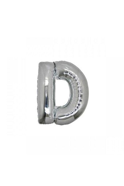 Deniz Party Store Silver Foil Balloon 16" Inch (D) Letter