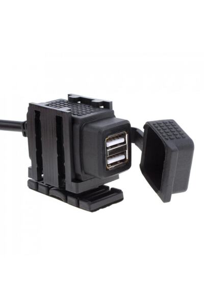 Knmaster Motosiklet Su Geçirmez Çift Usb'li Şarj Soketi