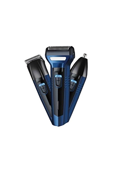 SHAVER Calido Profesyonel 3 In Saç Sakal Burun Tıraş Makinesi Traş Seti Erkek...