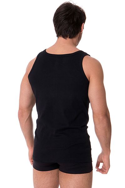 DOREA Black Cotton Ribbed Men's Athlete - 5 Pieces