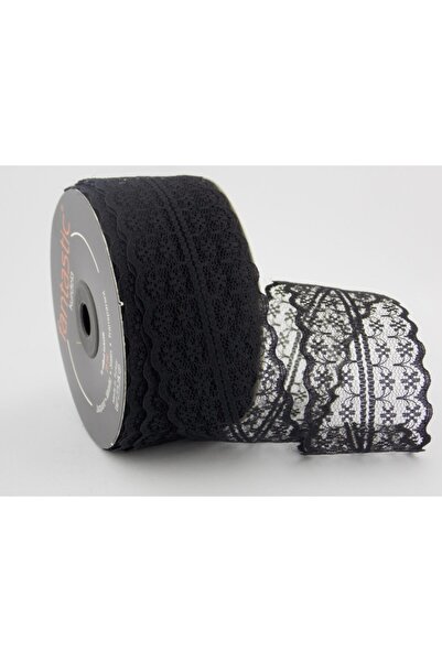 FANTASTIC KURDELE Dantela de culoare neagră (45 mm lățime)