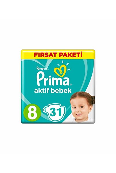 Prima Aktif Bebek 8 Numara Xxl 31 Adet