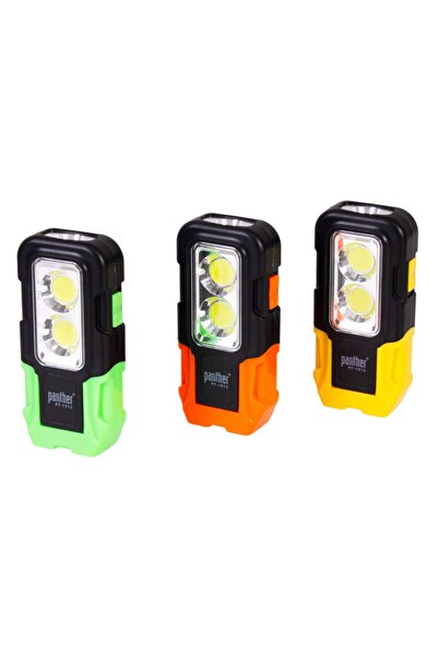 Panther El Feneri Mıknatıslı Askılı Pilli 5led Pt-1915