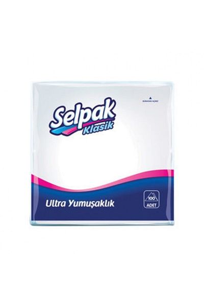Selpak Classic White Napkins of 75 - Box of 24 (29.5x30cm. 7902526 )