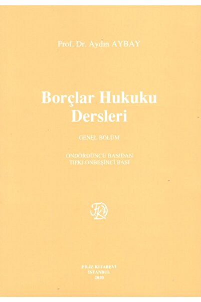 Filiz Kitabevi Borçlar Hukuku Dersleri