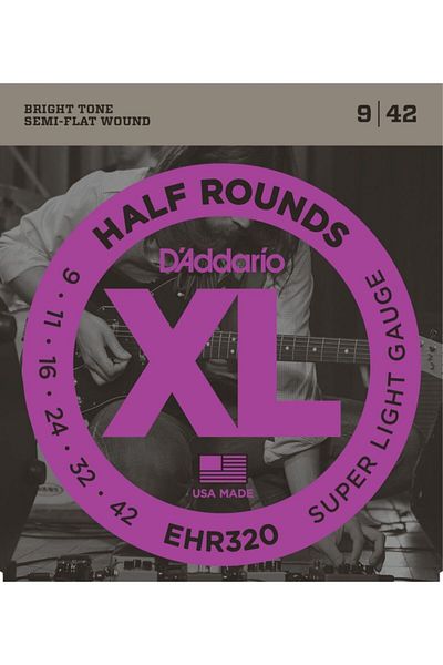 Daddario Ehr320 009 Half Round Hr320 Super Light Electro Wire Set