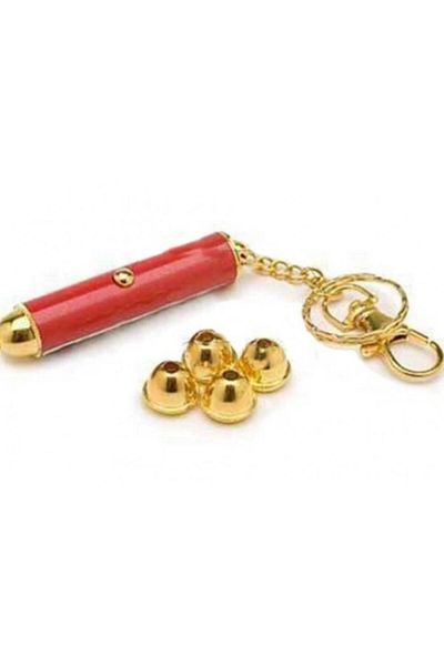efmues 1 Piece Red Laser Keychain - 5 Heads