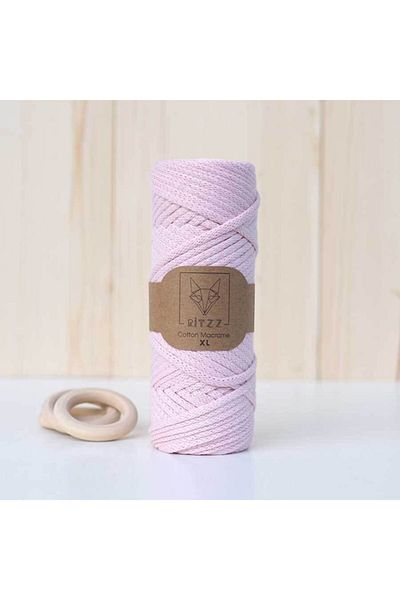 Ritzz Flat Cotton Macrame Xl // 017 // Ανοιχτό ροζ