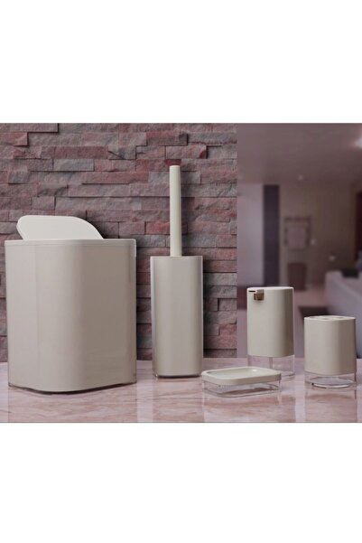 Prima Nova Primanova Klar 5 Parça Banyo Seti Bej