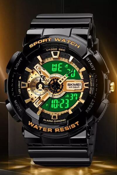 Skmei Erkek Kol Saati Dijital Analog Moda Trend Şık Saat 1688