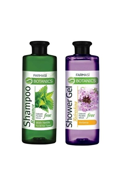 Farmasi شامبو إشراقة بخلاصة نبات القراص 500 مل وجل استحمام منعش بزهرة رعي الح...