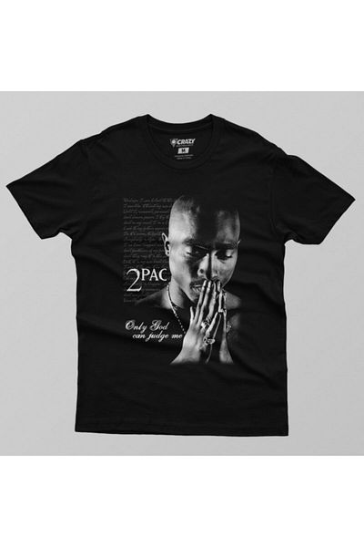 Crazy Ανδρικό μπλουζάκι 2 Pac Shakur Only God Can