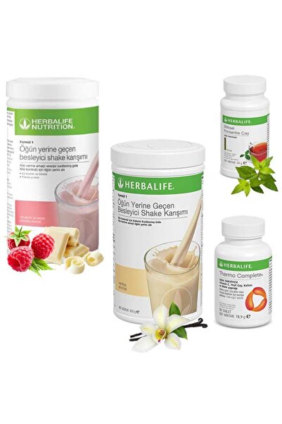 Herbalife Ahududu Shake 1 - Vanilya Shake 1 - Çay Klasik 50 gr