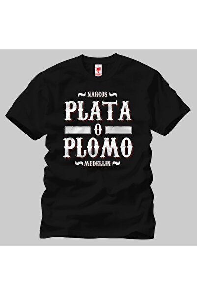 Crazy Men's Narcos Escobar Plata A Plomo Medellin T-shirt