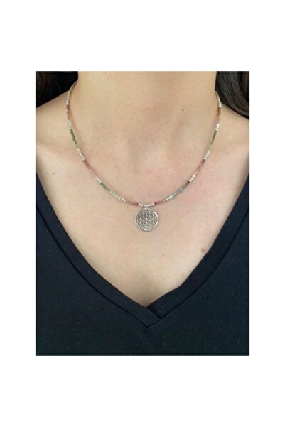 Roma Silvers Yaşam Çiçeği Turmalin Kolye