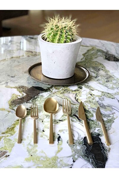 The Mia Modern Cutlery Set 18 Pieces Sweet Gold