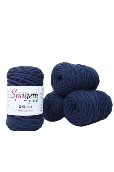 Spagettiyarn Lacivert Xxlace - 4'lü Set