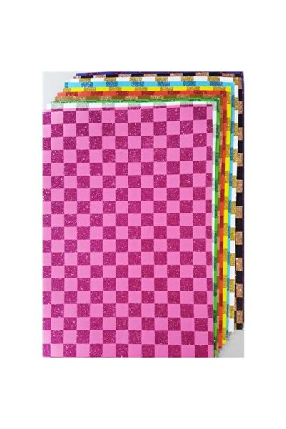 Lino Simli Kare Desenli Kağıt 10 Renk 20x30 cm 2802j-3