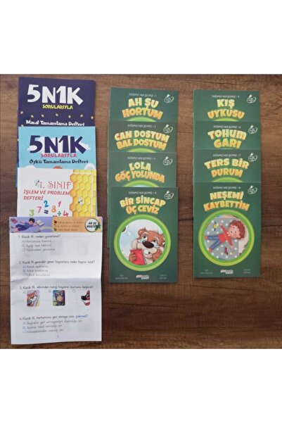 Onburda Yayınları 1.sınıf Doğamız Herşeyimiz,işlem Ve Problem Defteri,5n1k Ma...