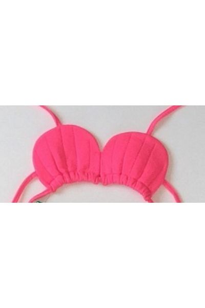 KorSeZen Neon Pink Mussel Bikini Top