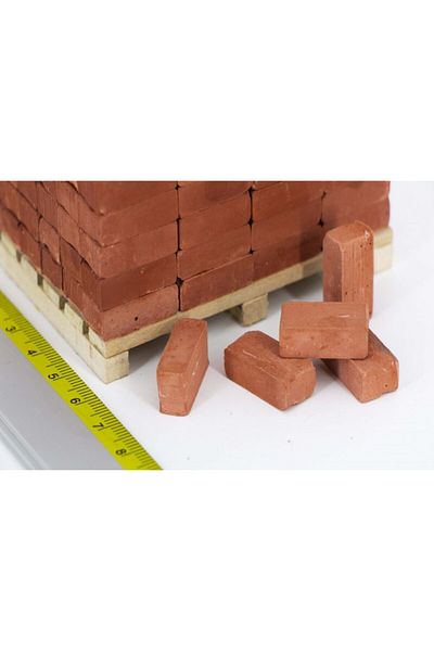 ÜMRANİYE HOBİ Eshel Model Press Brick Red 1/10 Set of 200 + Mortar