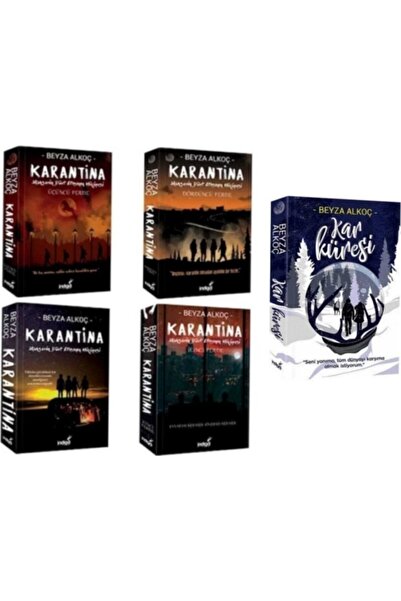 İndigo Kitap Karantina Serisi 4'lü Set Ve Kar Küresi Kitabı ( Ciltsiz )