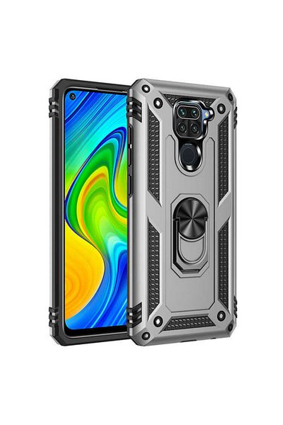 HTstore Xiaomi Redmi Note 9 Case Vega Cover-Grey