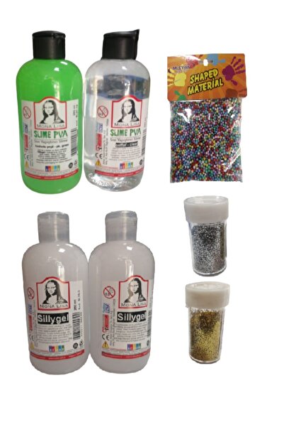 Südor Slime Slaym Yapma Seti 250ml* 4 Adet + Toz Sim 2 Adet + Köpük