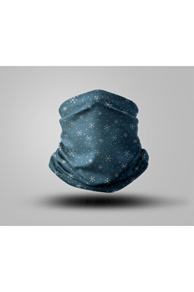 Buffalo Mavi Desenli Bandana