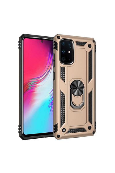 HTstore غطاء حماية لهاتف جالاكسي S20 بلس فيجا - ذهبي