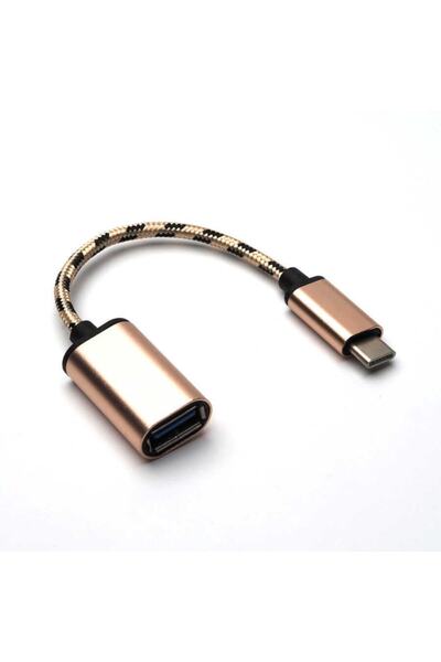 HTstore Zore سلكي معدني من النوع C Otg-gold