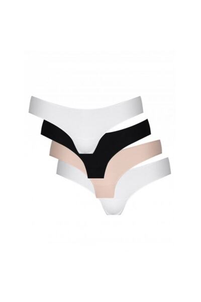 Öztaş Underwear Öztaş 2756 Kadın Beyaz Iz Yapmaz Pamuklu Lastiksiz Düşük Bel ...